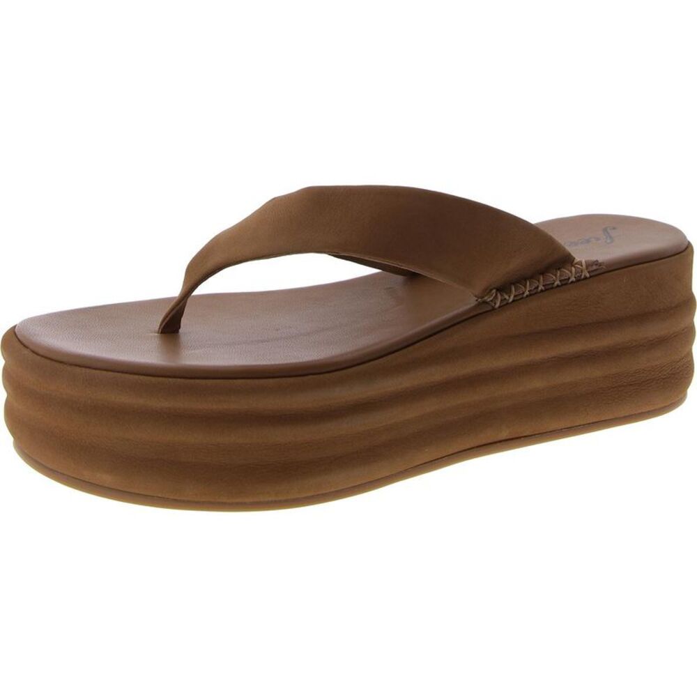 Free People Tan Platform Sandals